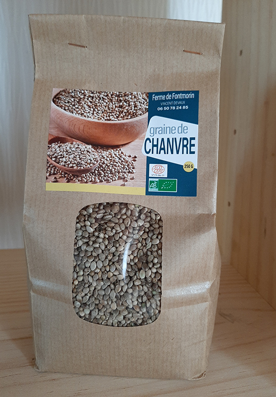 Ferme de Fontmorin : vente graines de chanvre près de Poitiers & Chauvigny | Vienne (86)